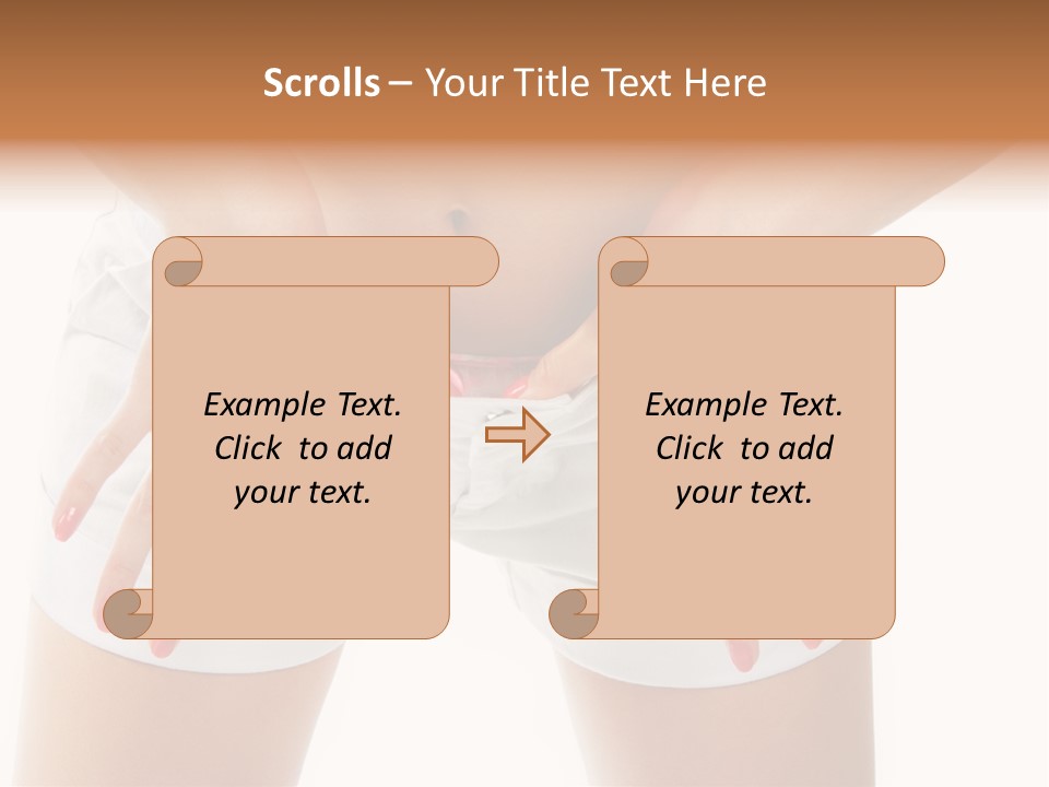 Dieting Clothing Emaciated PowerPoint Template