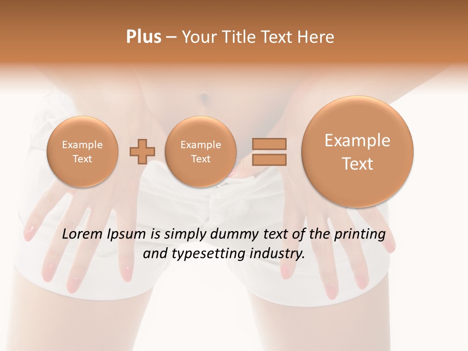 Dieting Clothing Emaciated PowerPoint Template