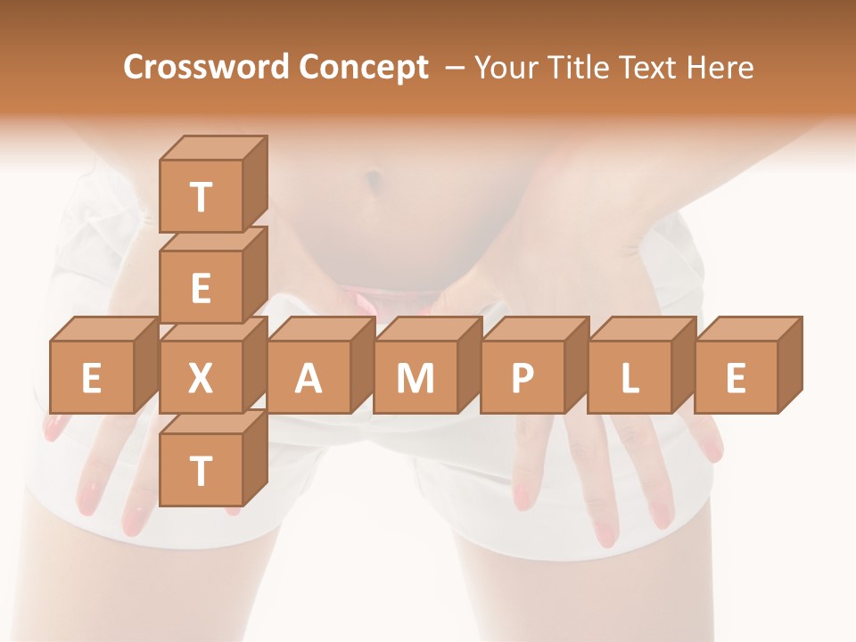 Dieting Clothing Emaciated PowerPoint Template