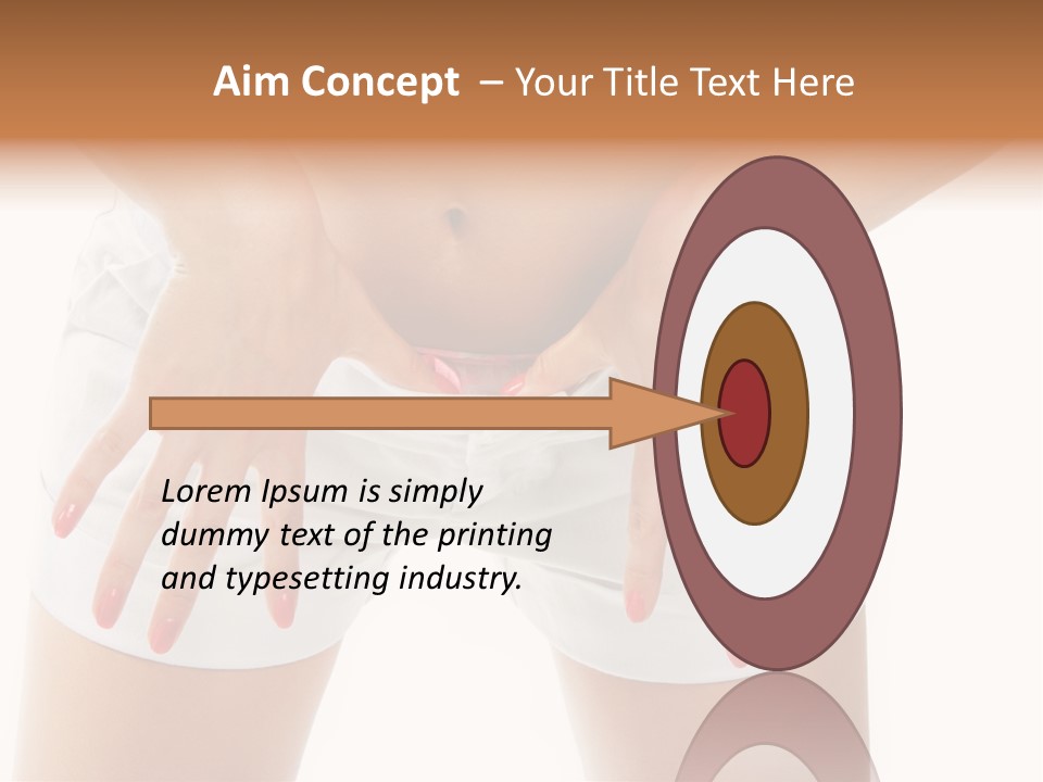 Dieting Clothing Emaciated PowerPoint Template