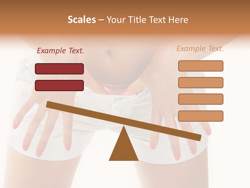 Dieting Clothing Emaciated PowerPoint Template