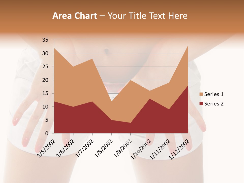 Dieting Clothing Emaciated PowerPoint Template
