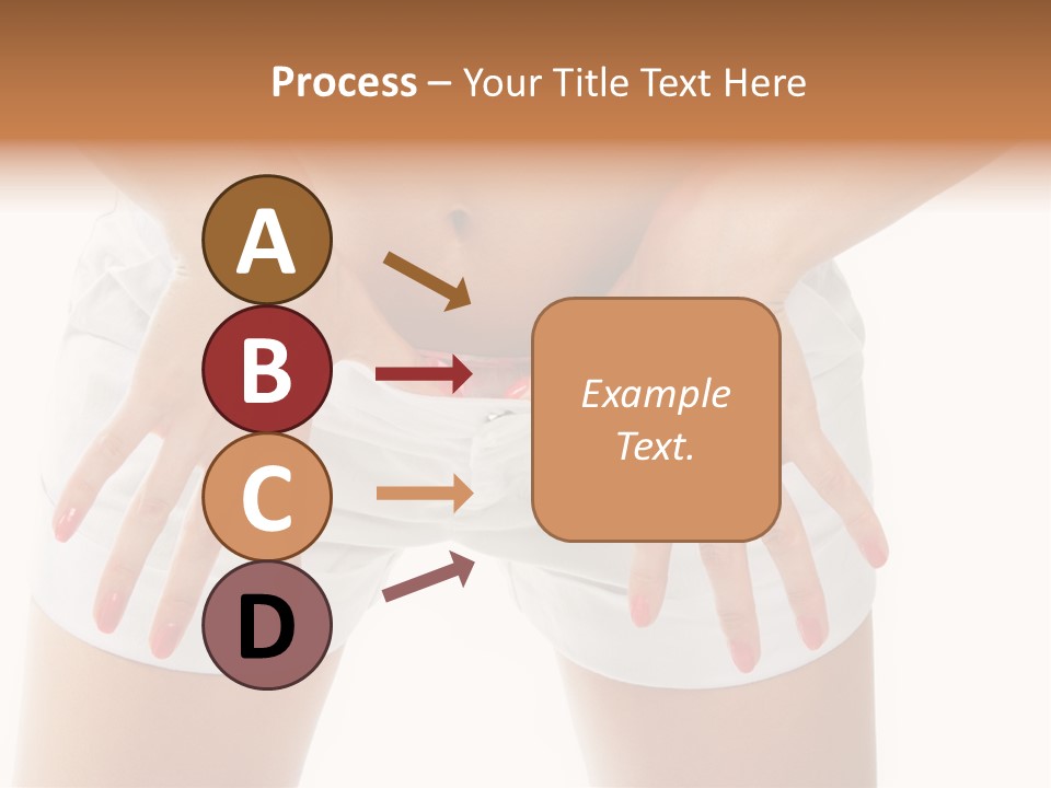 Dieting Clothing Emaciated PowerPoint Template