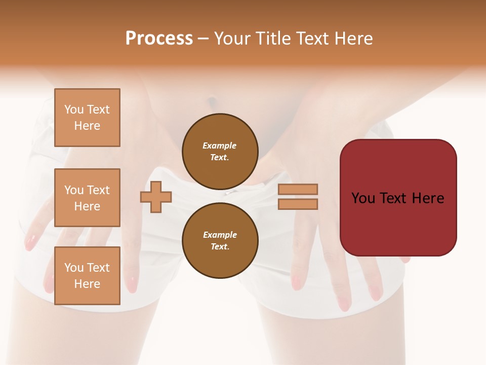 Dieting Clothing Emaciated PowerPoint Template