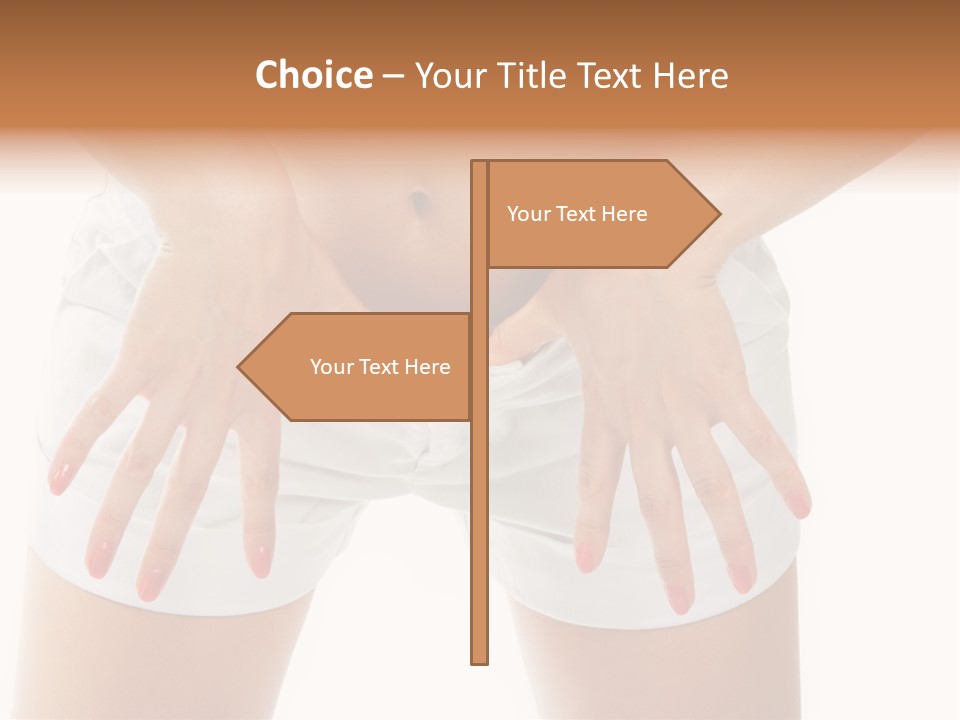 Dieting Clothing Emaciated PowerPoint Template