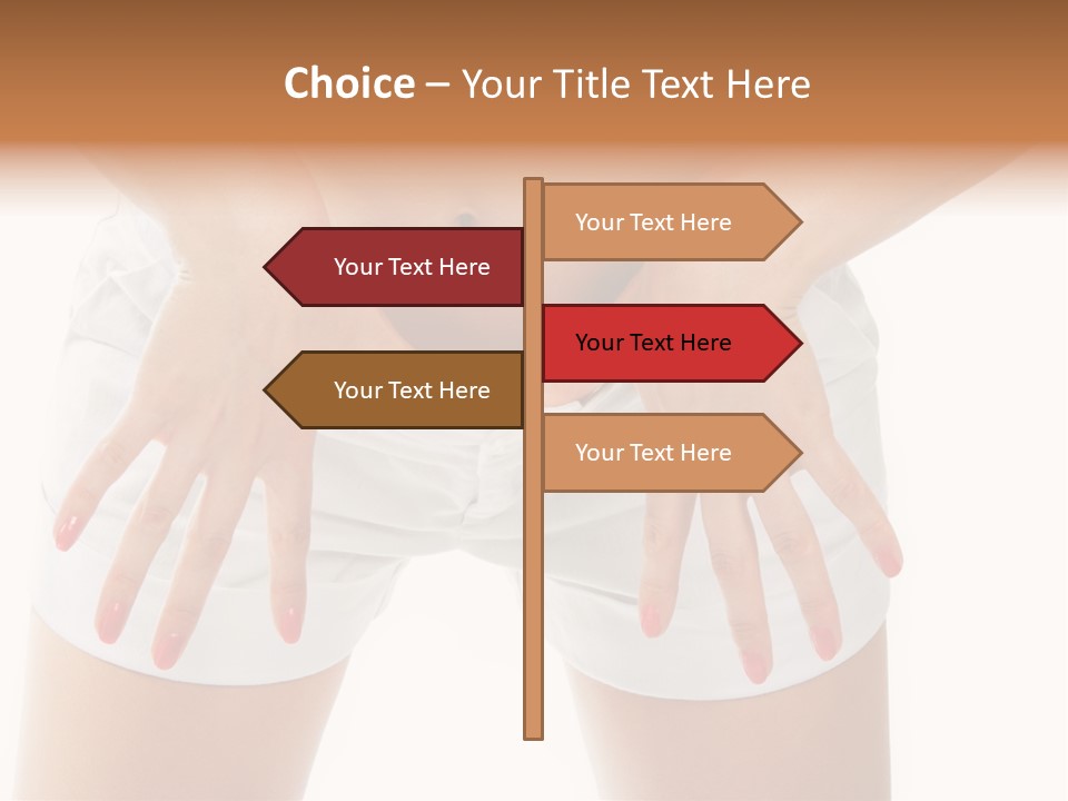 Dieting Clothing Emaciated PowerPoint Template