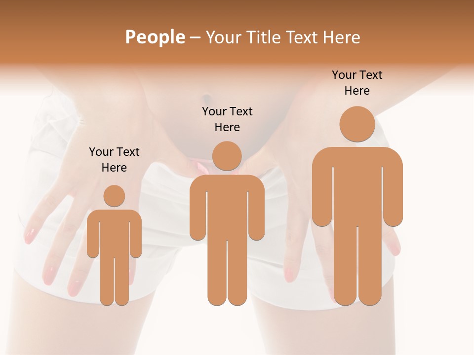 Dieting Clothing Emaciated PowerPoint Template