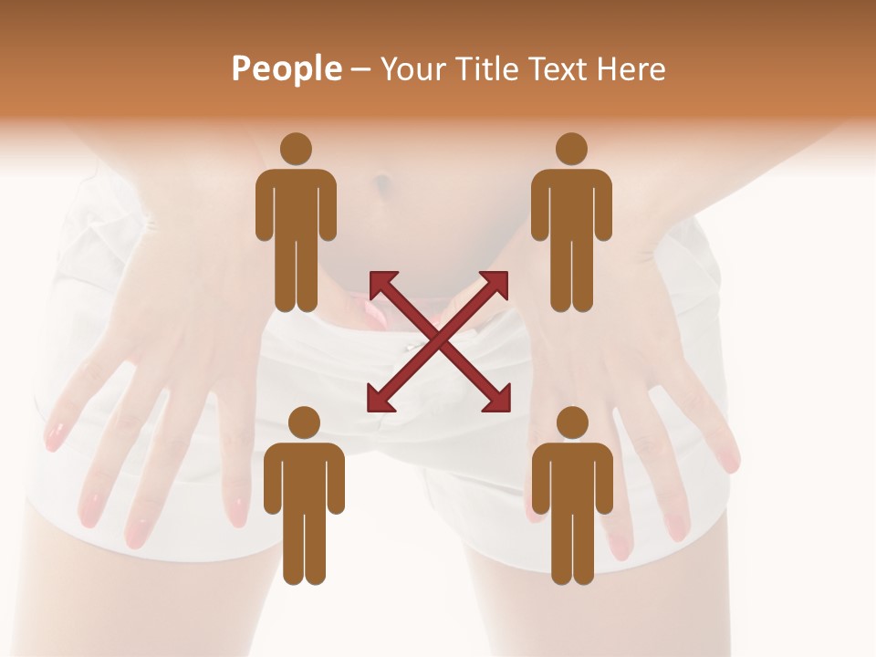 Dieting Clothing Emaciated PowerPoint Template