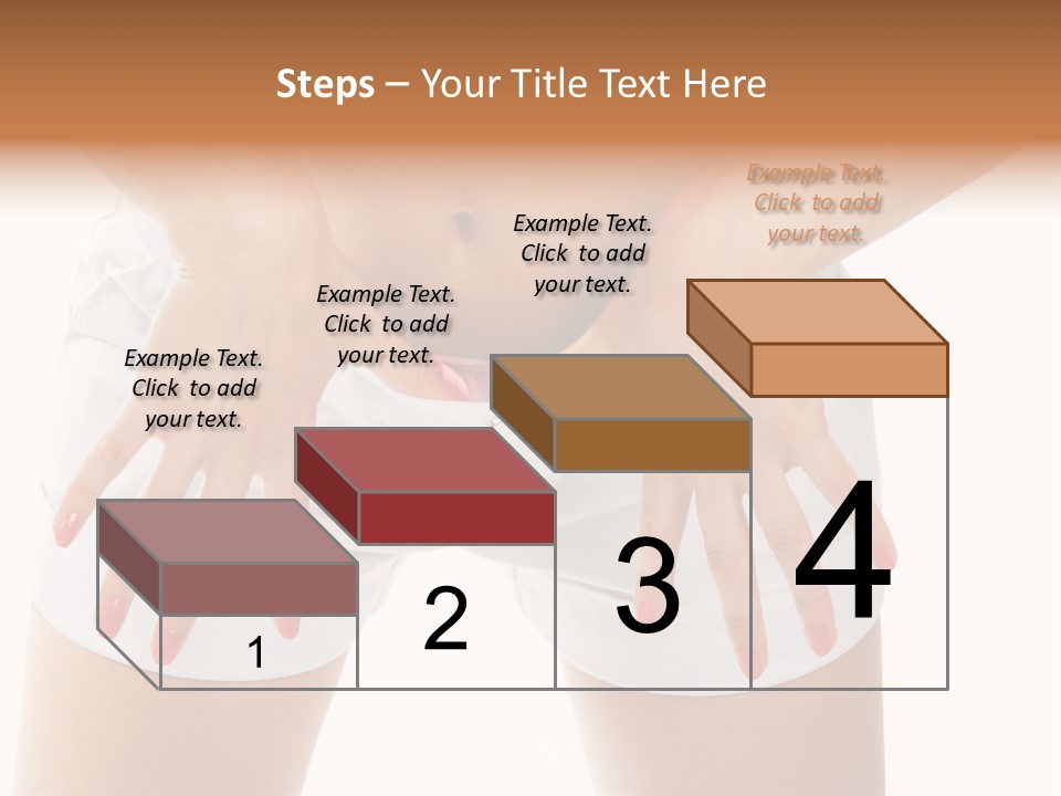 Dieting Clothing Emaciated PowerPoint Template