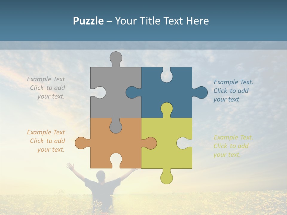 Field Fun Male PowerPoint Template