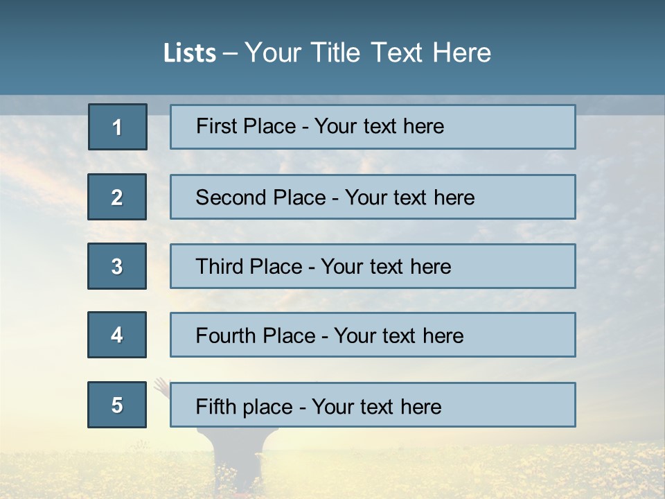 Field Fun Male PowerPoint Template