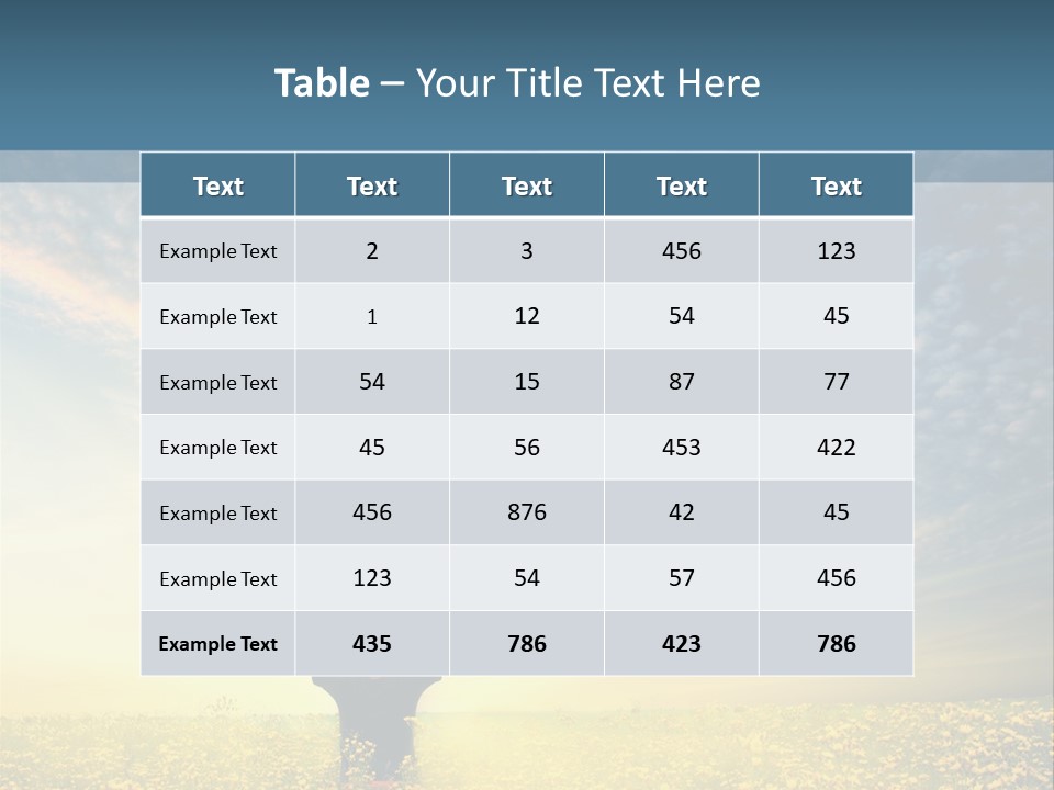 Field Fun Male PowerPoint Template