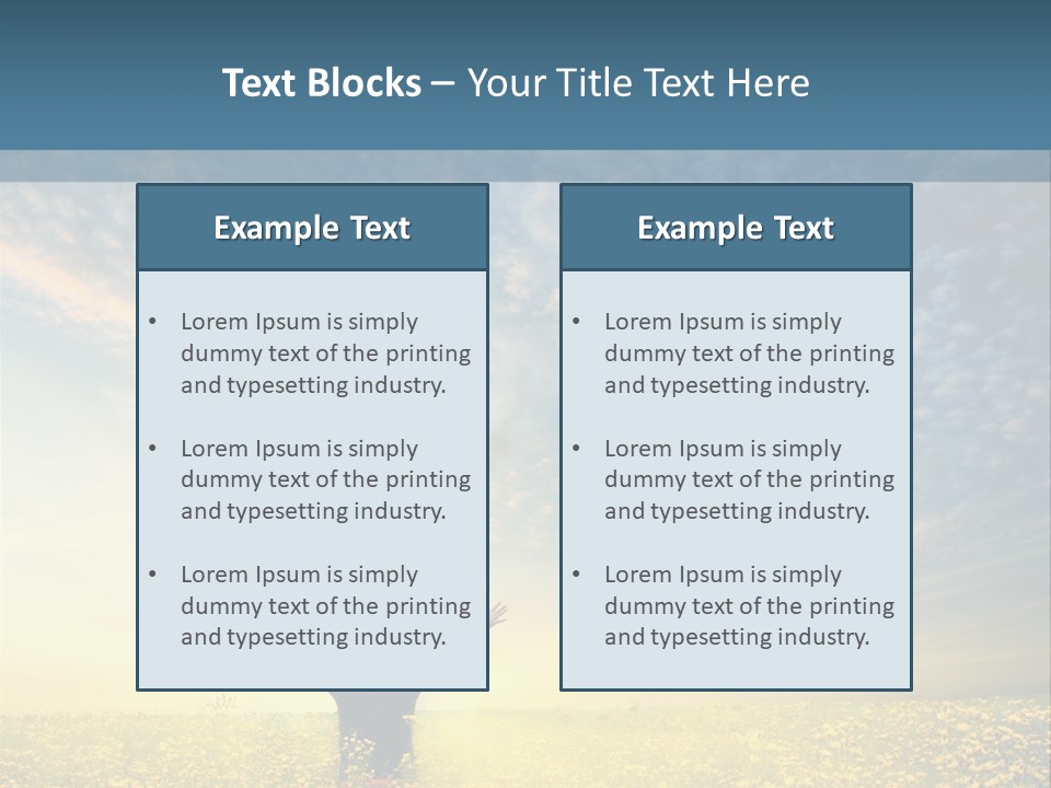 Field Fun Male PowerPoint Template