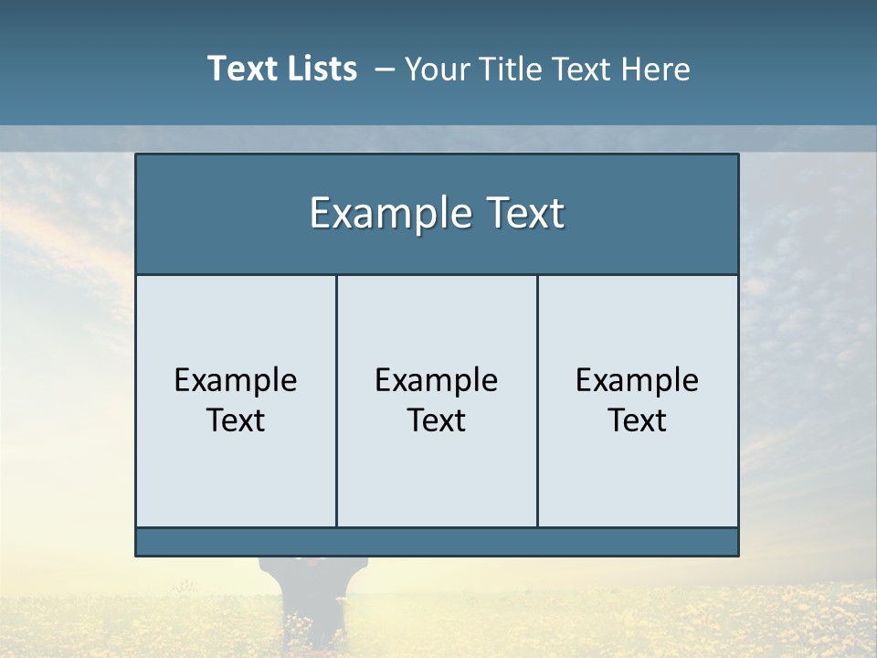 Field Fun Male PowerPoint Template