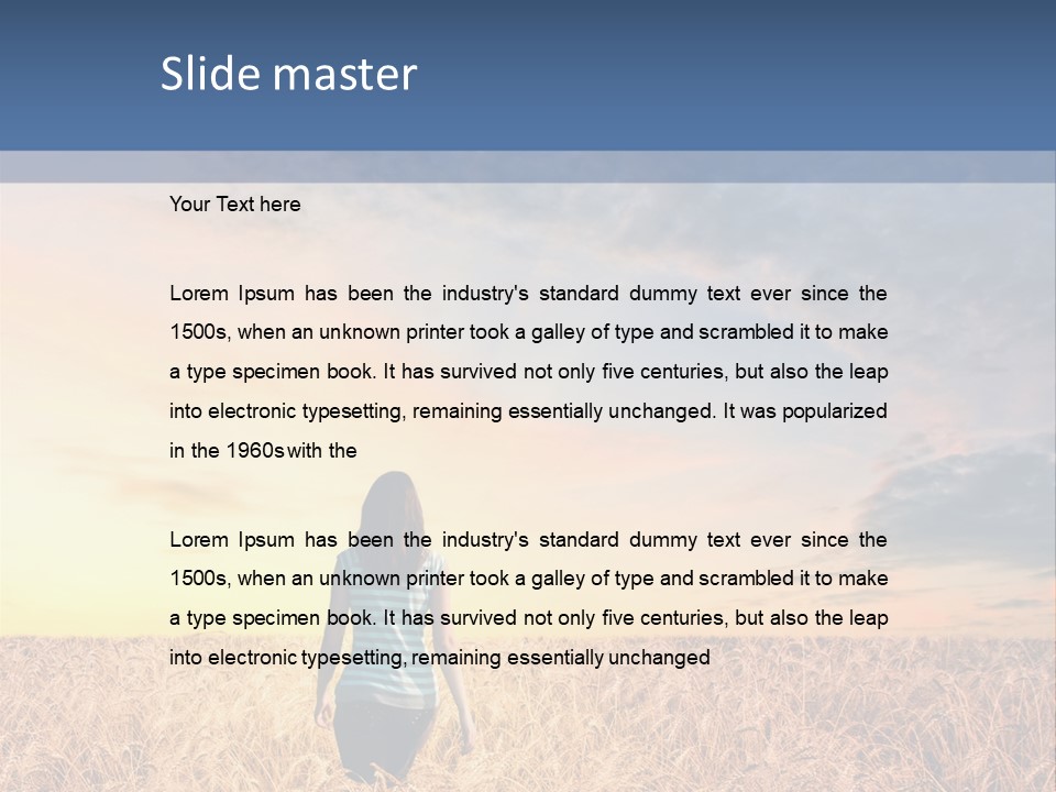 Blue Dawn Fun PowerPoint Template