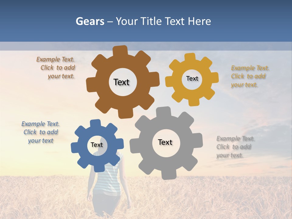 Blue Dawn Fun PowerPoint Template