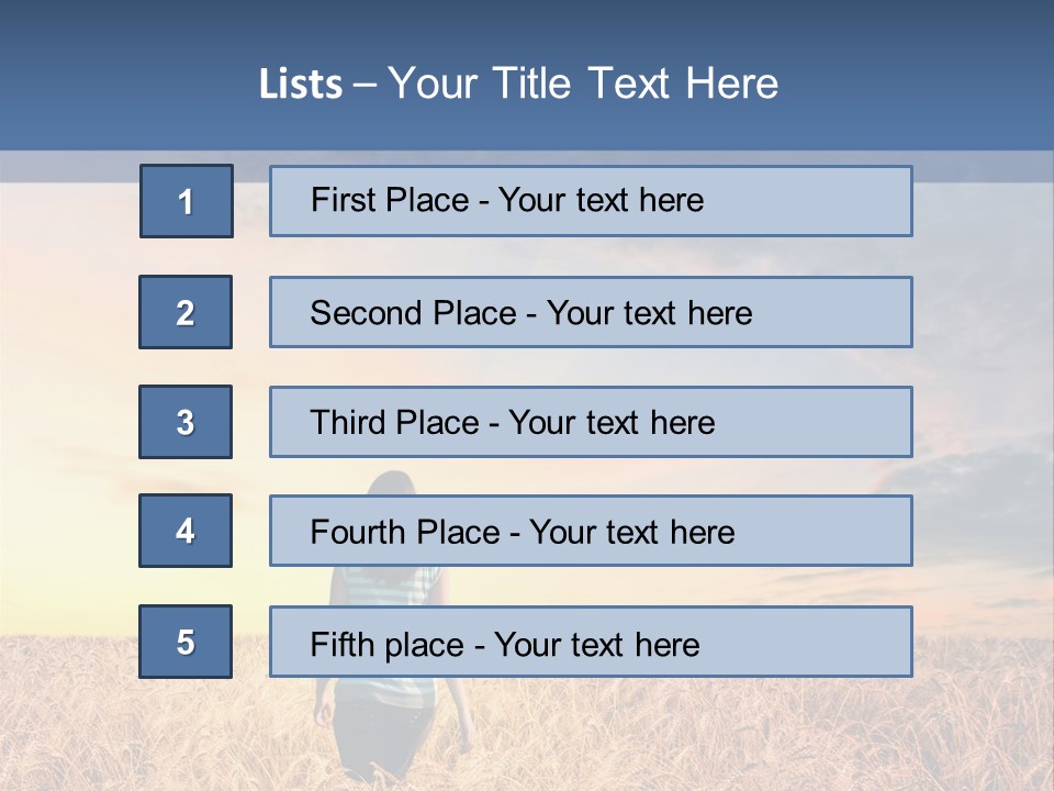 Blue Dawn Fun PowerPoint Template