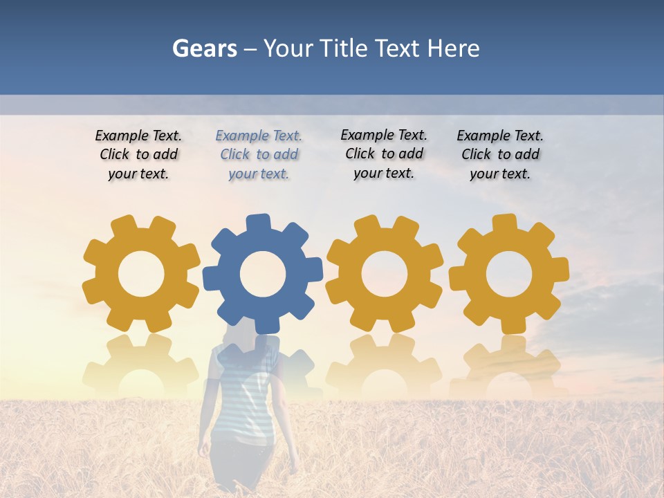 Blue Dawn Fun PowerPoint Template