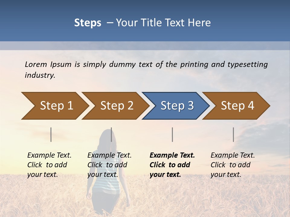 Blue Dawn Fun PowerPoint Template