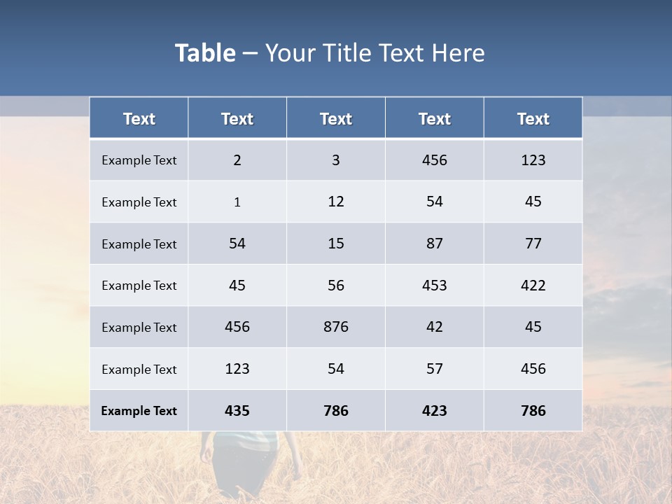 Blue Dawn Fun PowerPoint Template