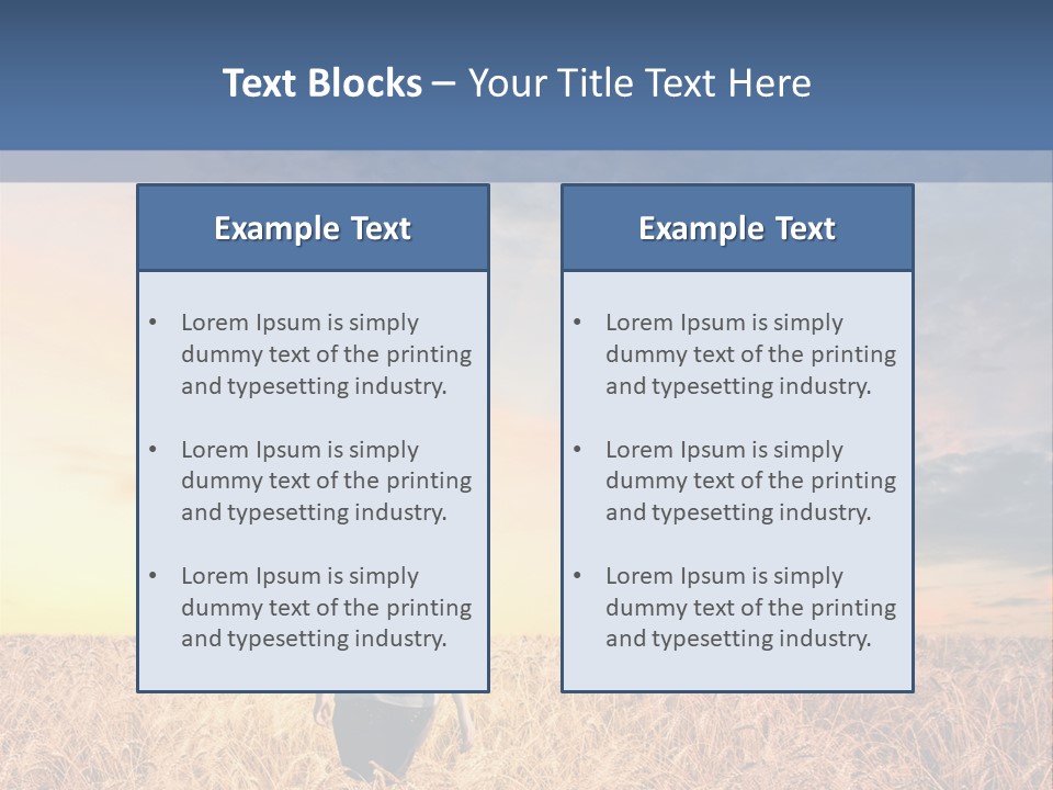 Blue Dawn Fun PowerPoint Template