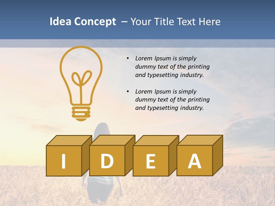 Blue Dawn Fun PowerPoint Template