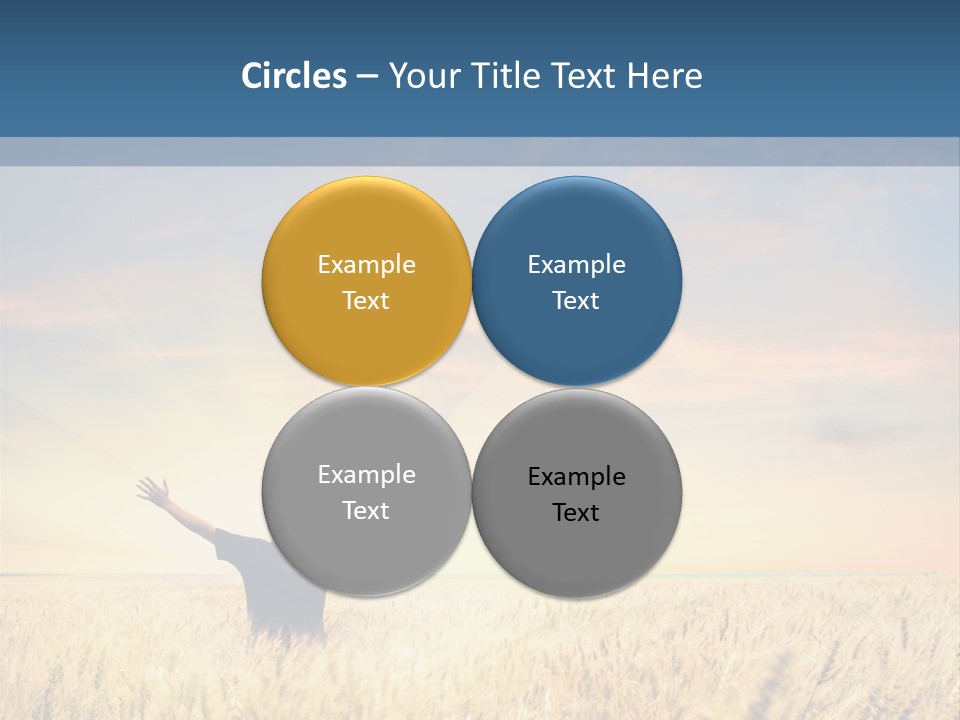 Blue Harvest Lifestyle PowerPoint Template