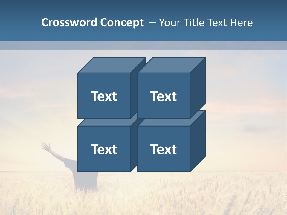 Blue Harvest Lifestyle PowerPoint Template