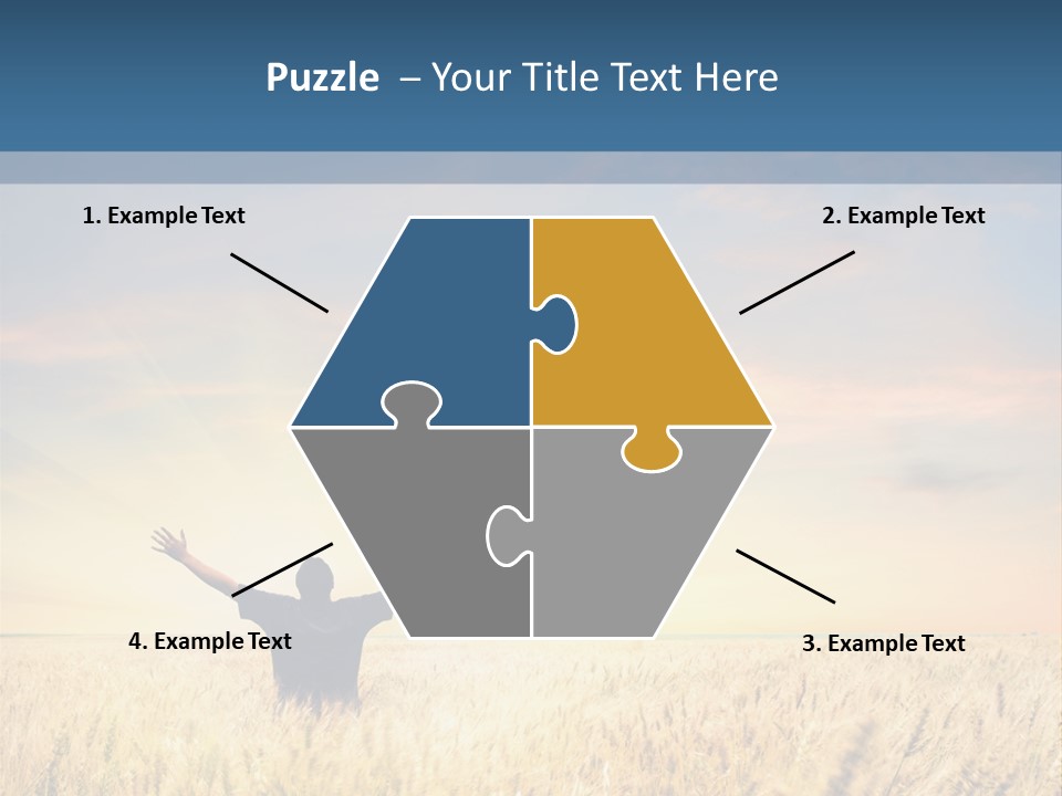 Blue Harvest Lifestyle PowerPoint Template