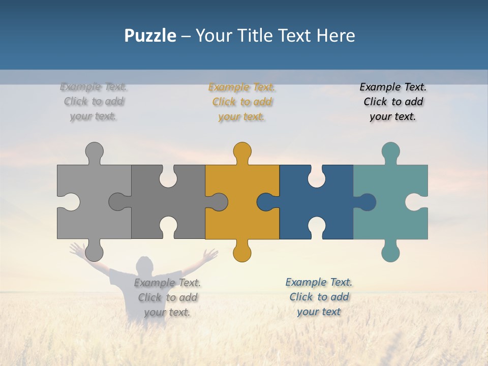 Blue Harvest Lifestyle PowerPoint Template