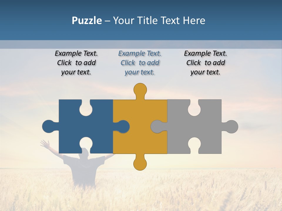 Blue Harvest Lifestyle PowerPoint Template