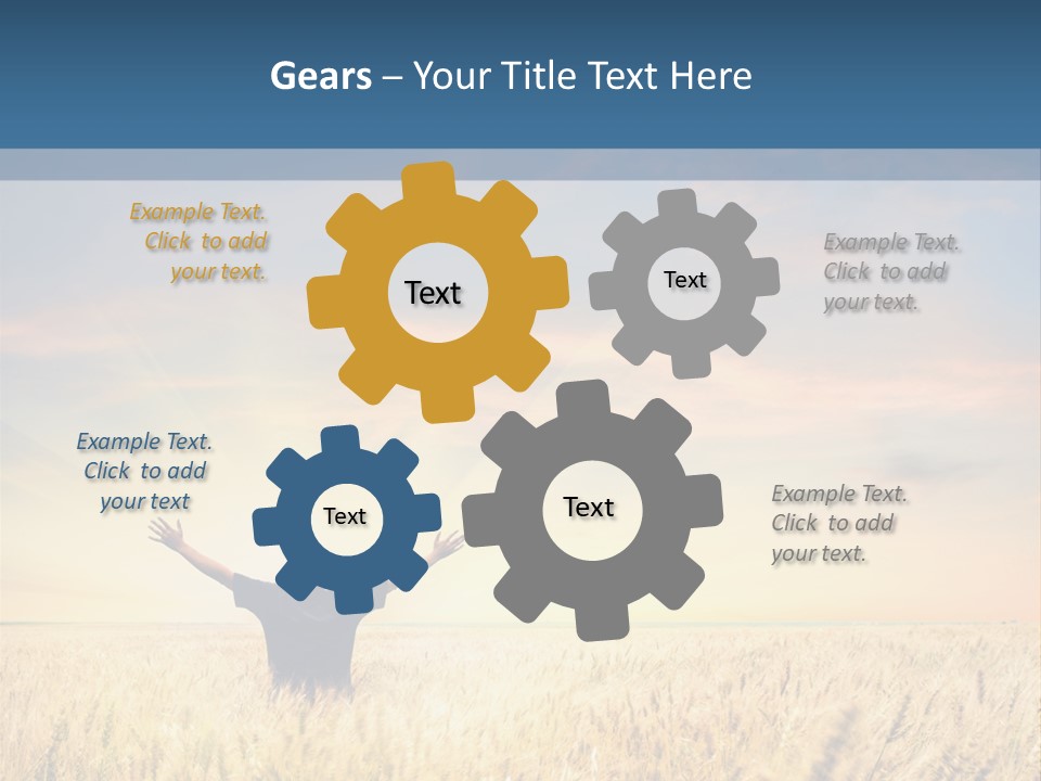 Blue Harvest Lifestyle PowerPoint Template