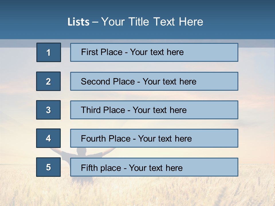Blue Harvest Lifestyle PowerPoint Template