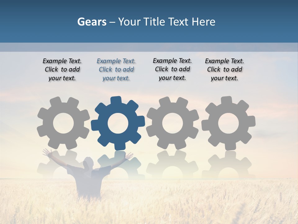 Blue Harvest Lifestyle PowerPoint Template