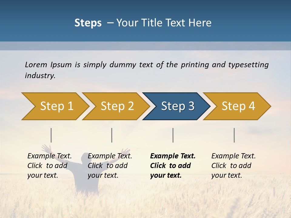 Blue Harvest Lifestyle PowerPoint Template