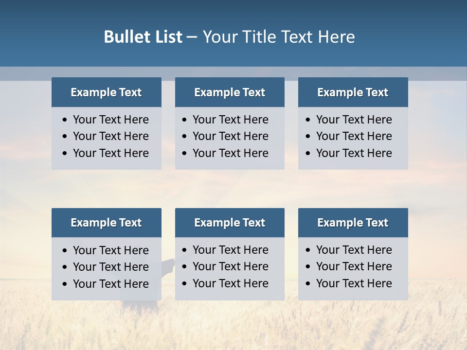 Blue Harvest Lifestyle PowerPoint Template