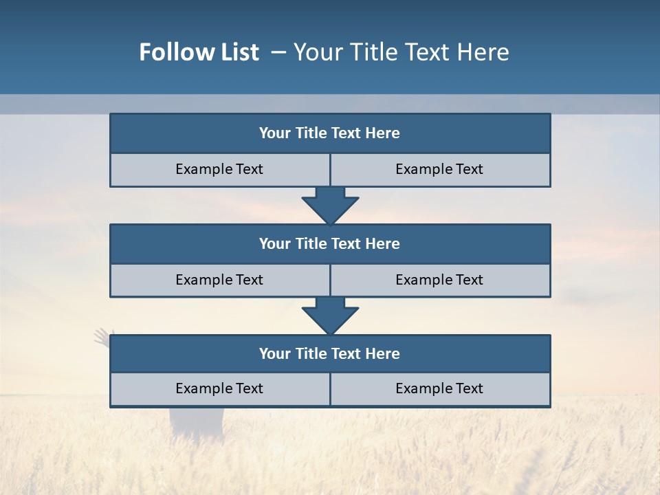 Blue Harvest Lifestyle PowerPoint Template