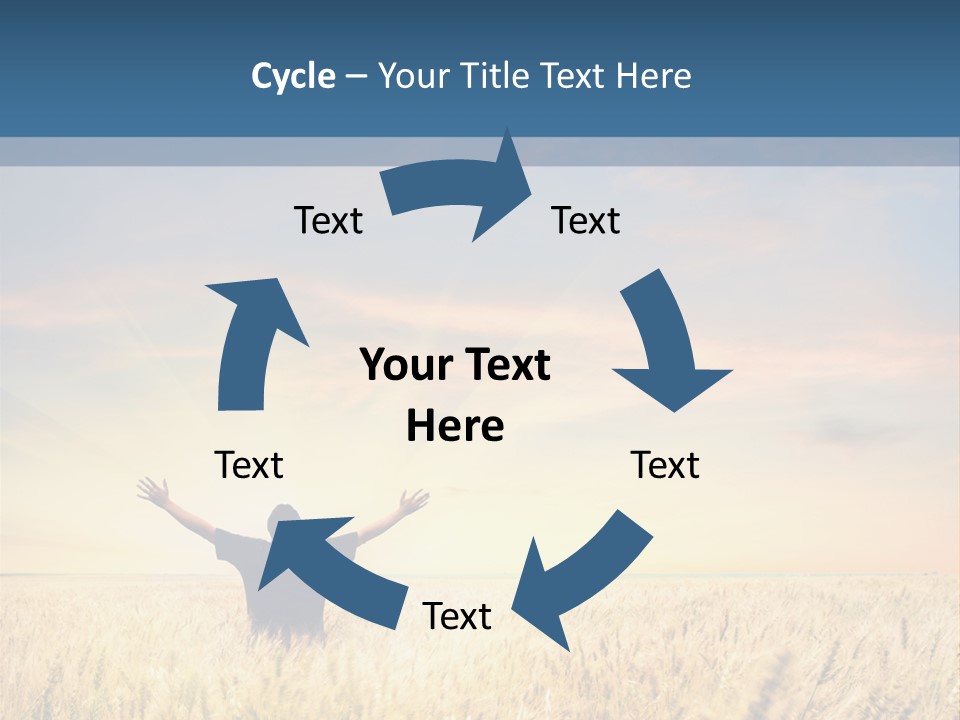 Blue Harvest Lifestyle PowerPoint Template