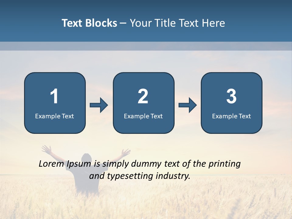 Blue Harvest Lifestyle PowerPoint Template
