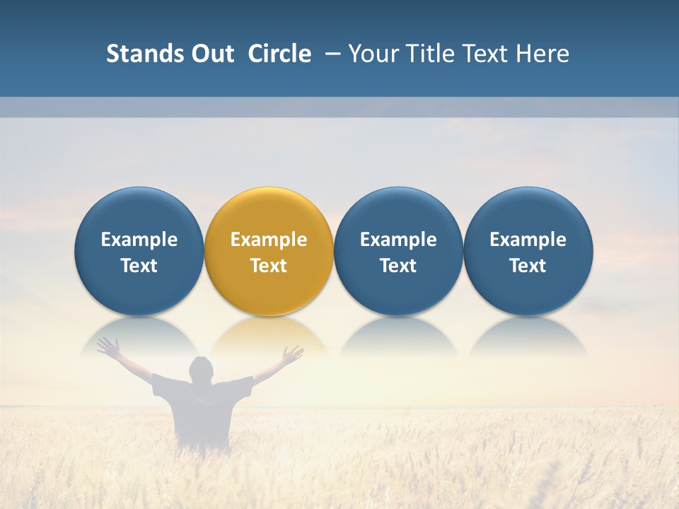 Blue Harvest Lifestyle PowerPoint Template