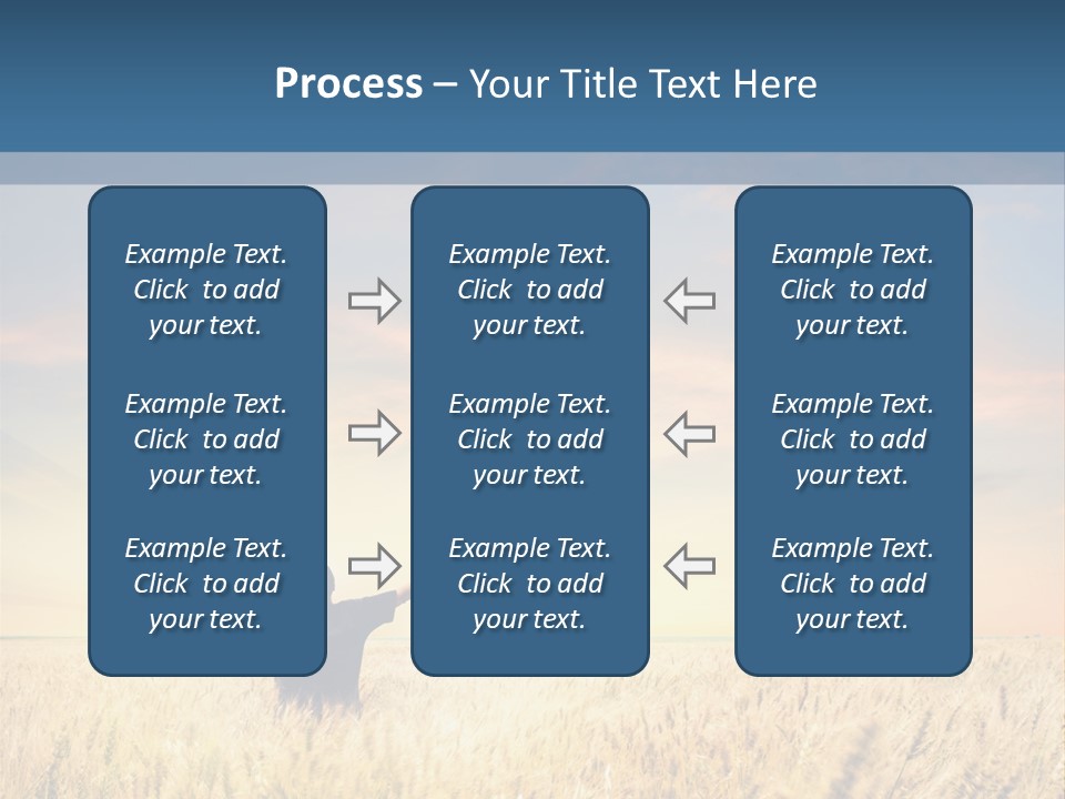 Blue Harvest Lifestyle PowerPoint Template