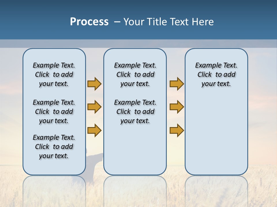 Blue Harvest Lifestyle PowerPoint Template