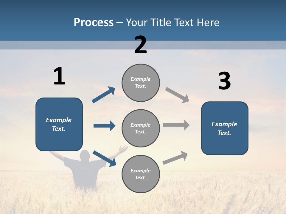 Blue Harvest Lifestyle PowerPoint Template