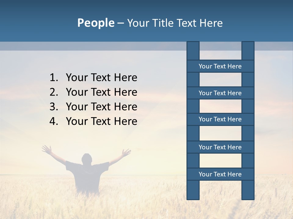 Blue Harvest Lifestyle PowerPoint Template