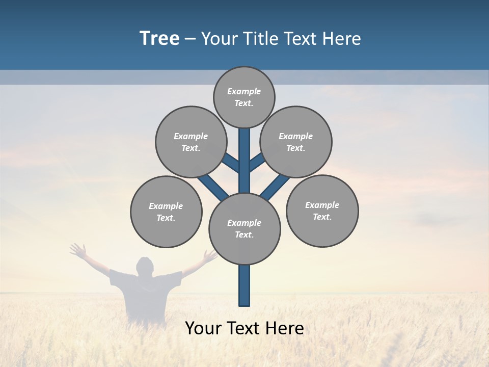 Blue Harvest Lifestyle PowerPoint Template