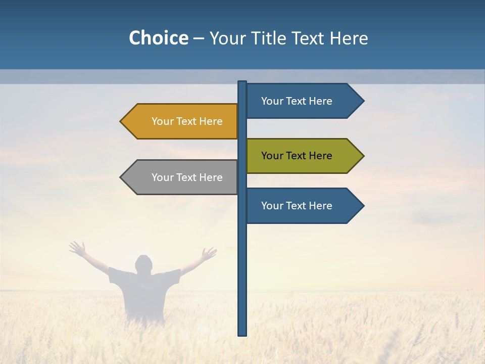 Blue Harvest Lifestyle PowerPoint Template