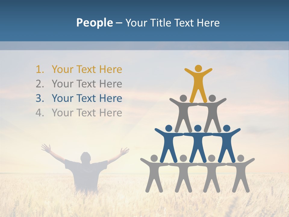 Blue Harvest Lifestyle PowerPoint Template