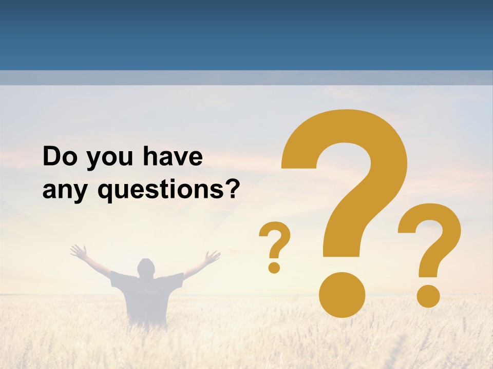 Blue Harvest Lifestyle PowerPoint Template