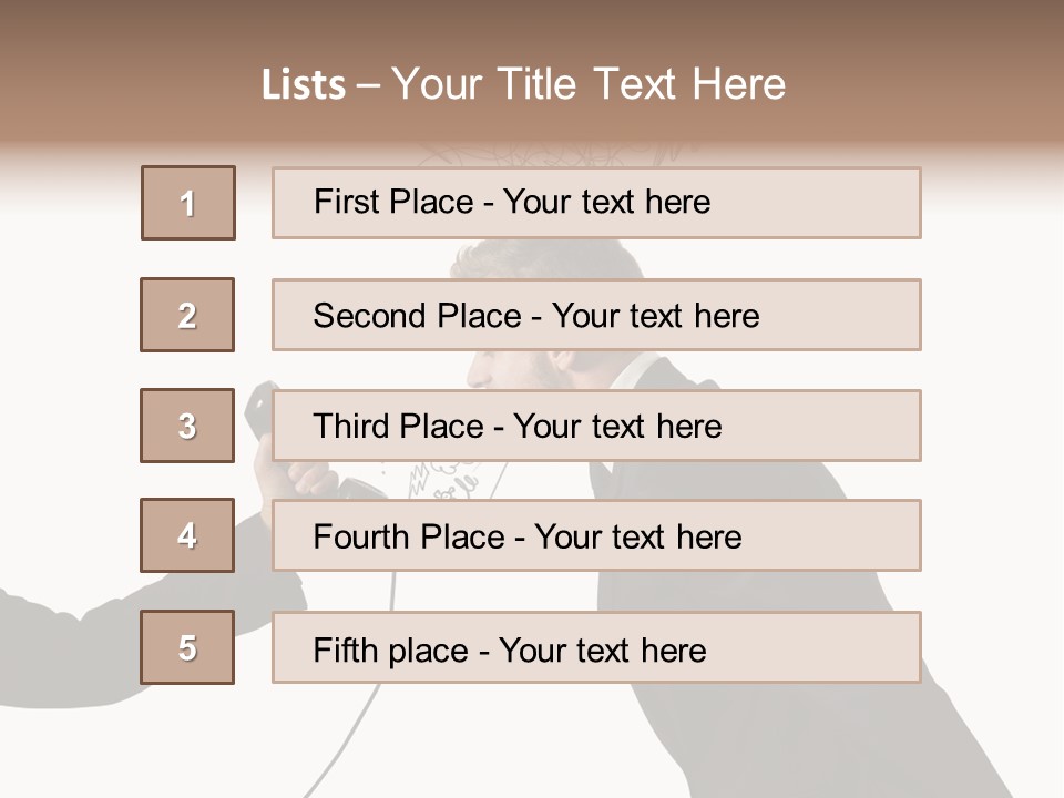 Finance Telephone Despair PowerPoint Template