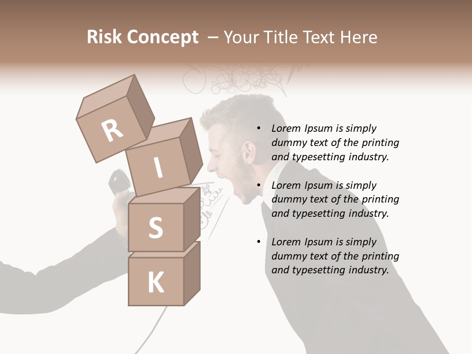 Finance Telephone Despair PowerPoint Template